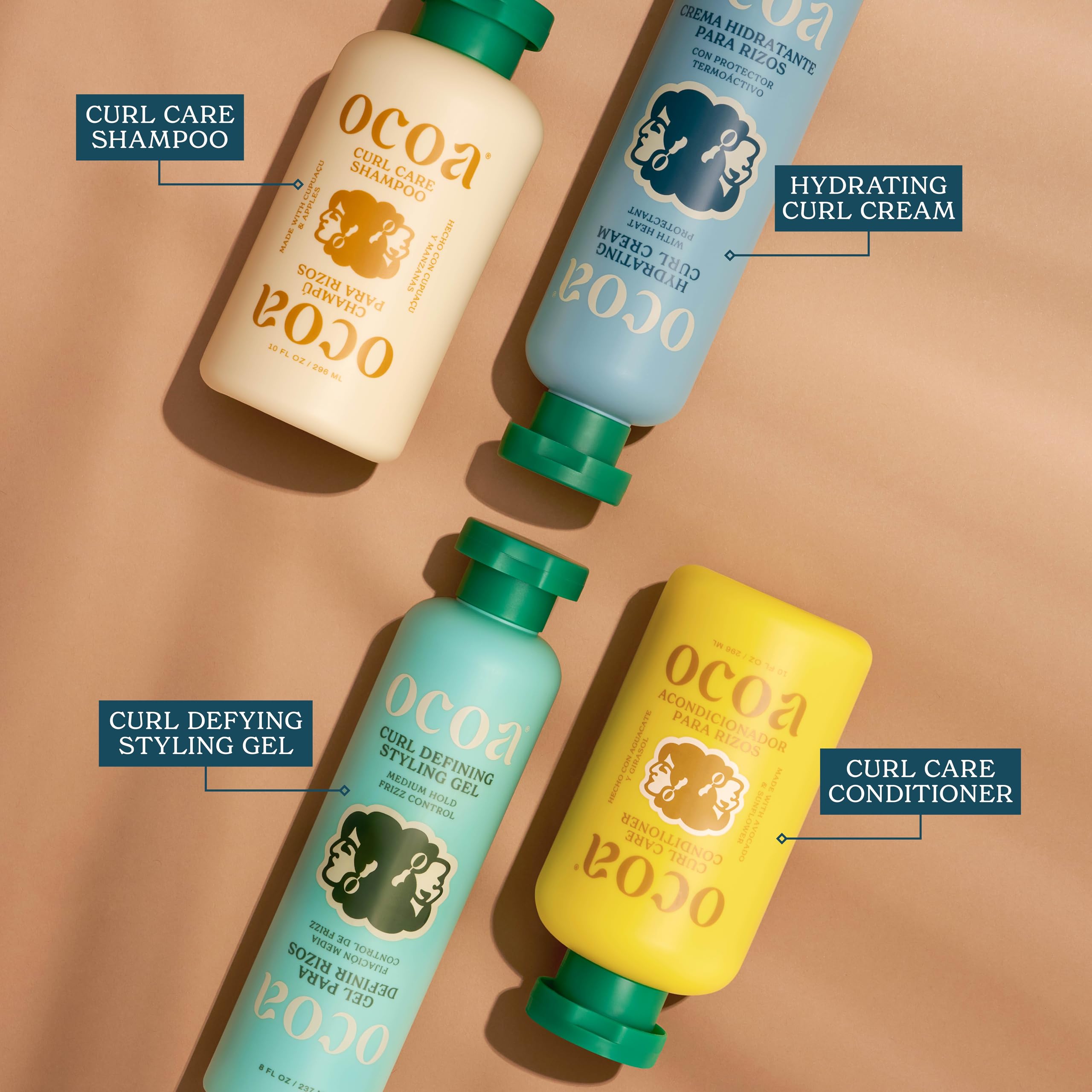 OCOA bottle on bathroom shelf lifestyle view for daily use