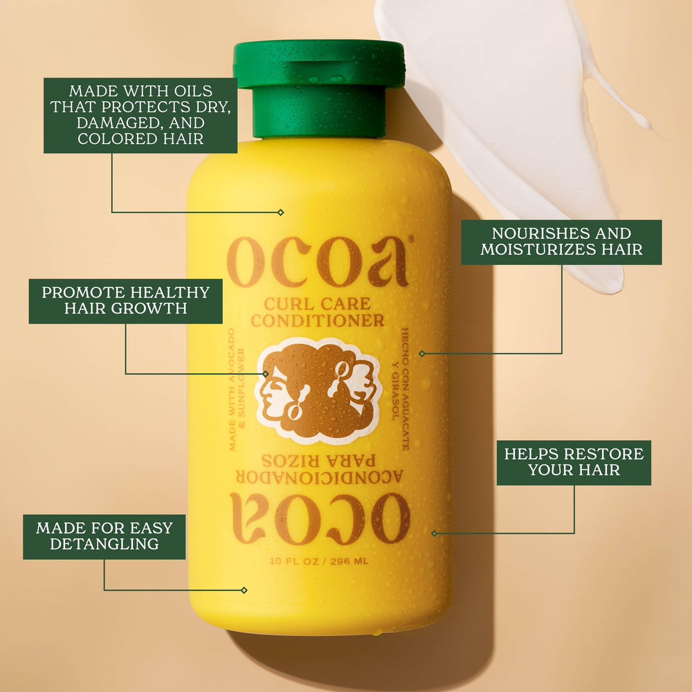 OCOA pump and label detail highlighting ingredient list