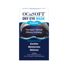 OCuSOFT dry eye mask front view showing compact design and ease