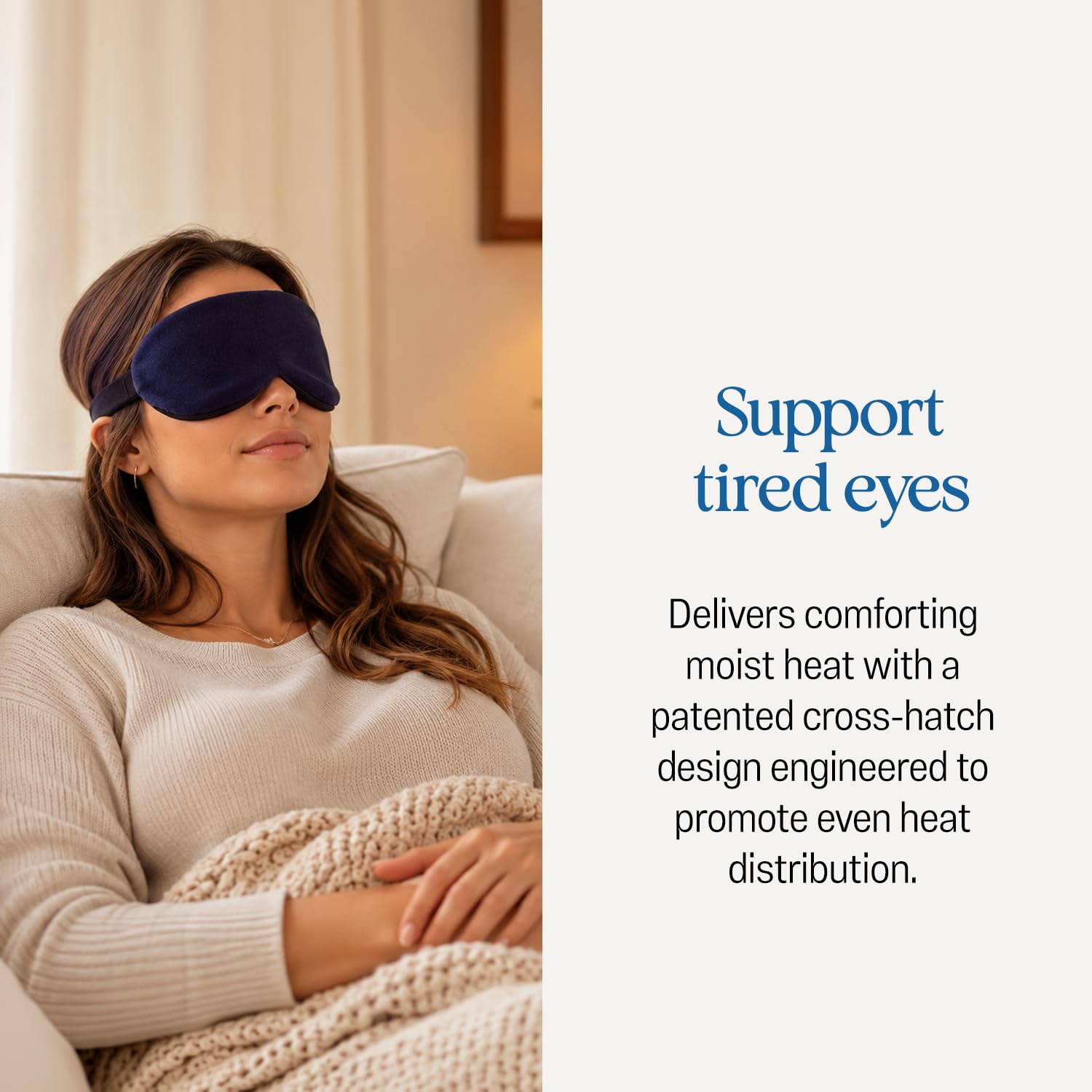 OCuSOFT mask chilled in fridge offering cooling, refreshing relief