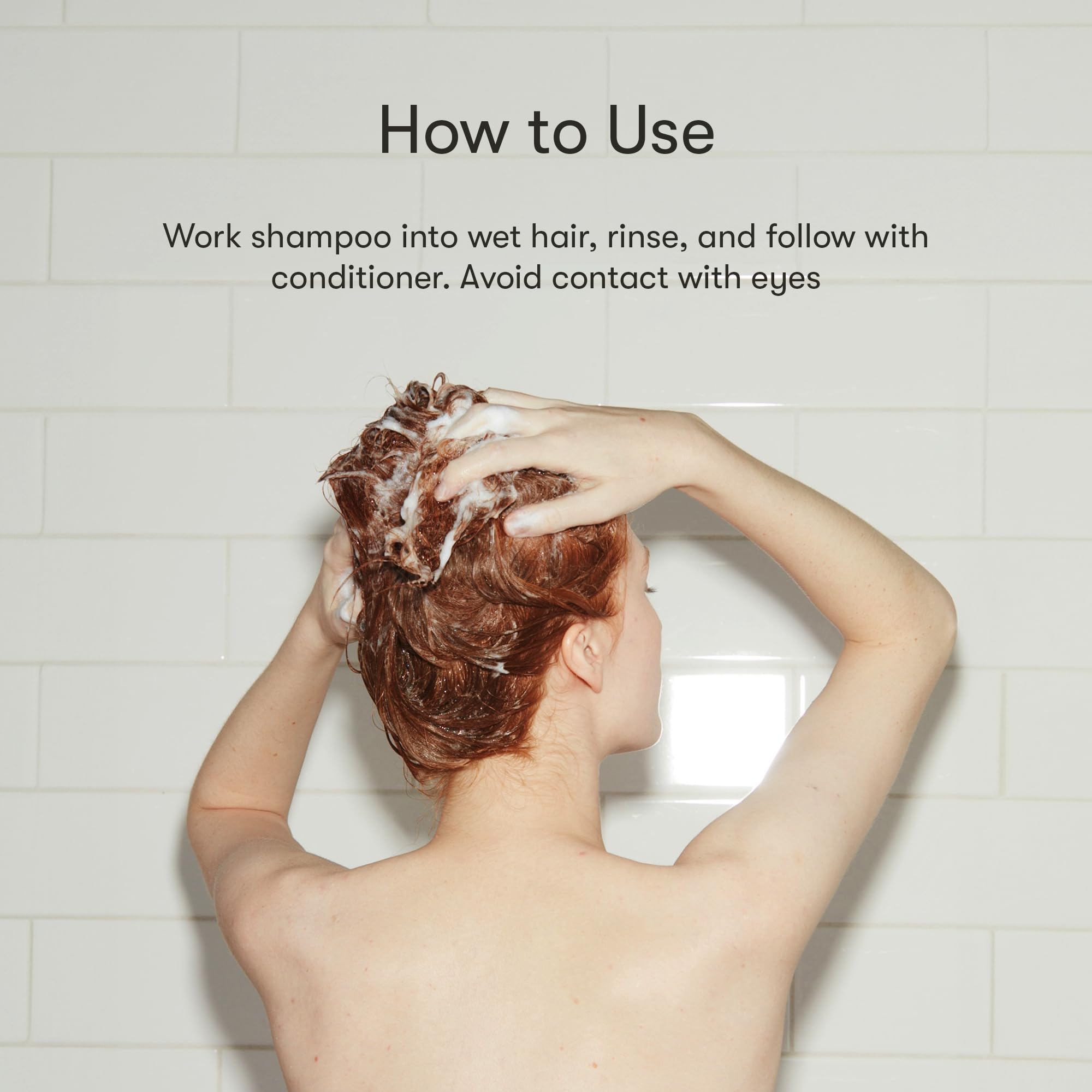Odele product in hand dispensing shampoo, demonstrates easy control and mild lather