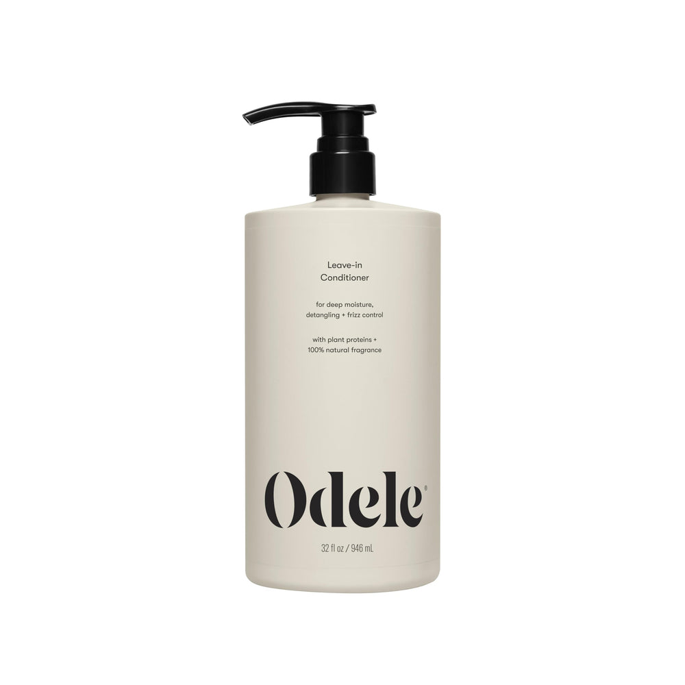 Odele front packaging 32 oz bottle showing clean leave-in design and convenience