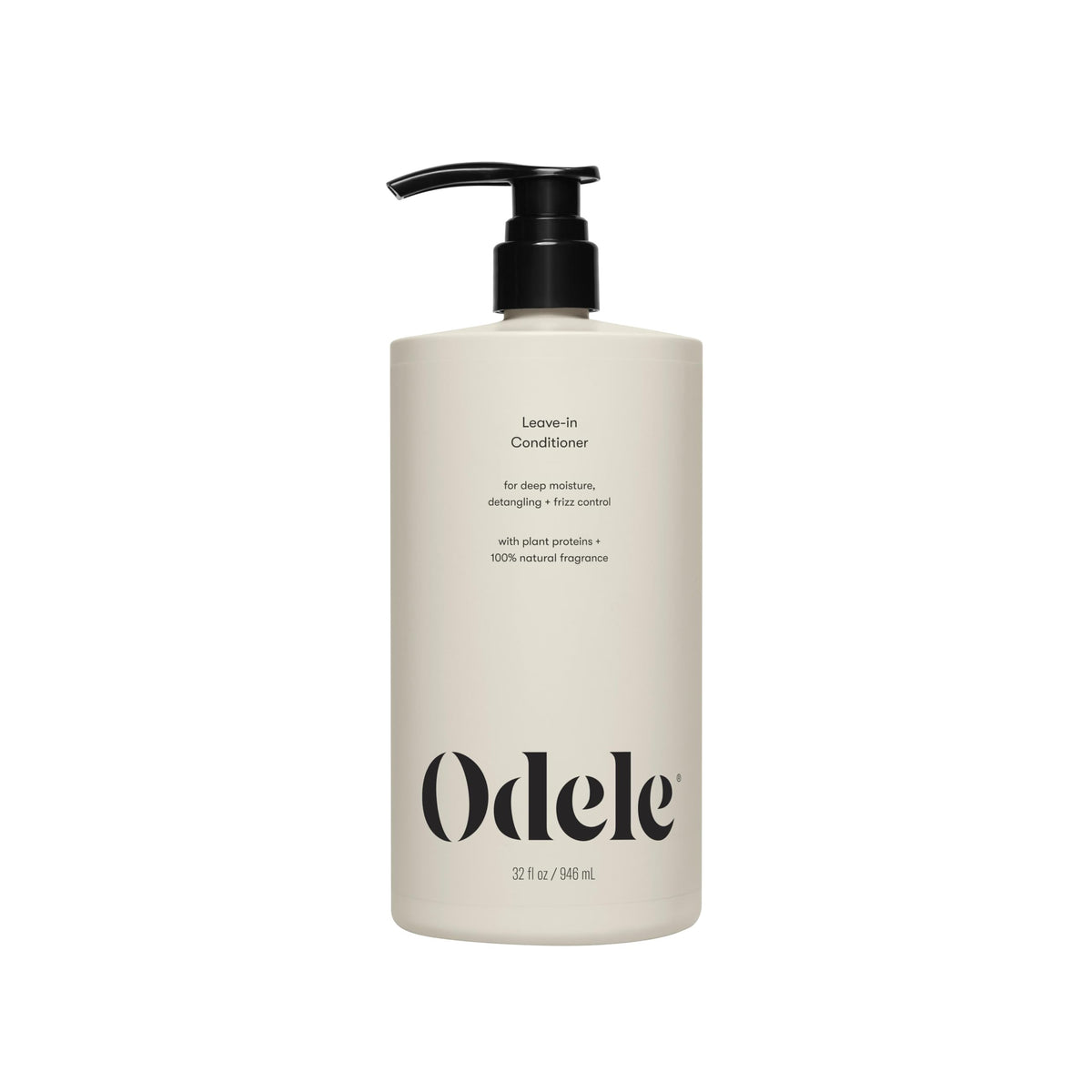 Odele front packaging 32 oz bottle showing clean leave-in design and convenience