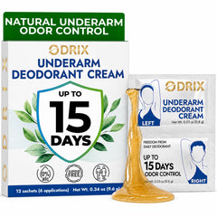 Odrix front packaging showing 12 sachets and travel convenience benefit