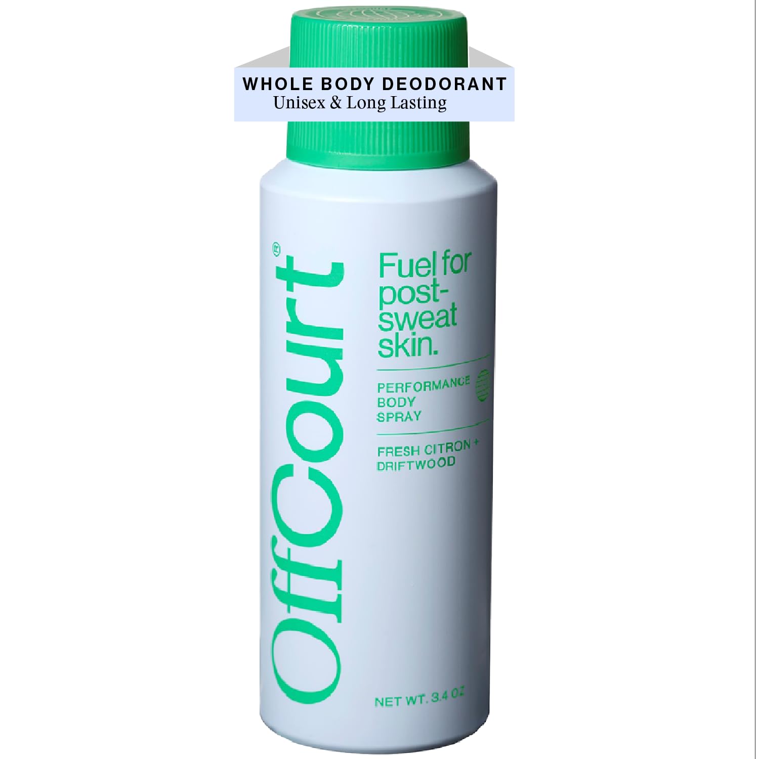 OffCourt front packaging showing Fresh Citron & Driftwood for confident freshness