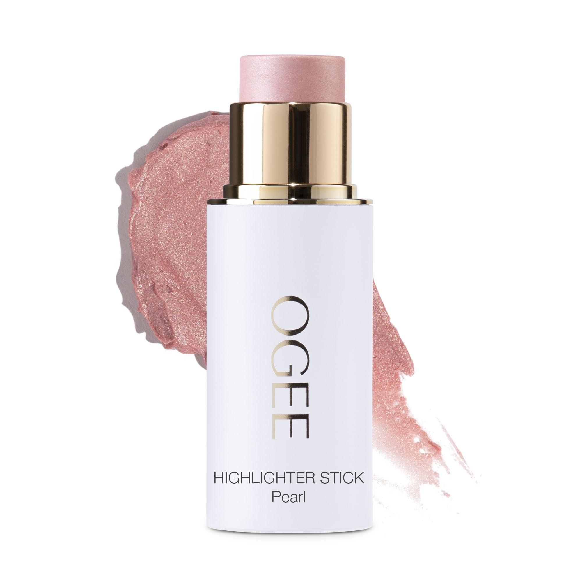 Ogee Sculpted Face Stick PEARL front twist-up showing sleek packaging and portability benefit