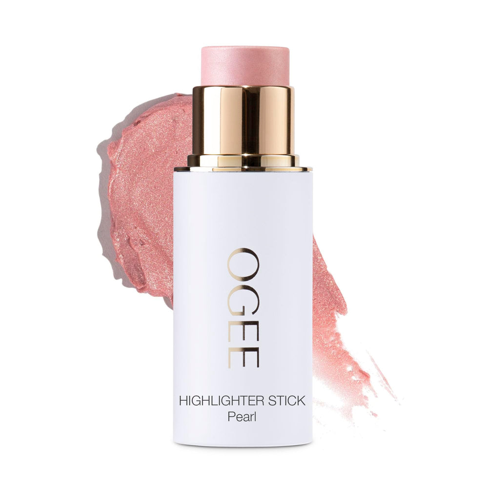 Ogee Sculpted Face Stick PEARL front twist-up showing sleek packaging and portability benefit