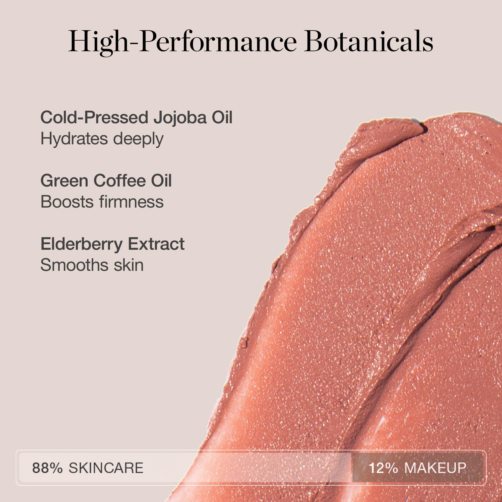 Closeup of Ogee stick tip showing smooth balm texture for precise sculpting benefit