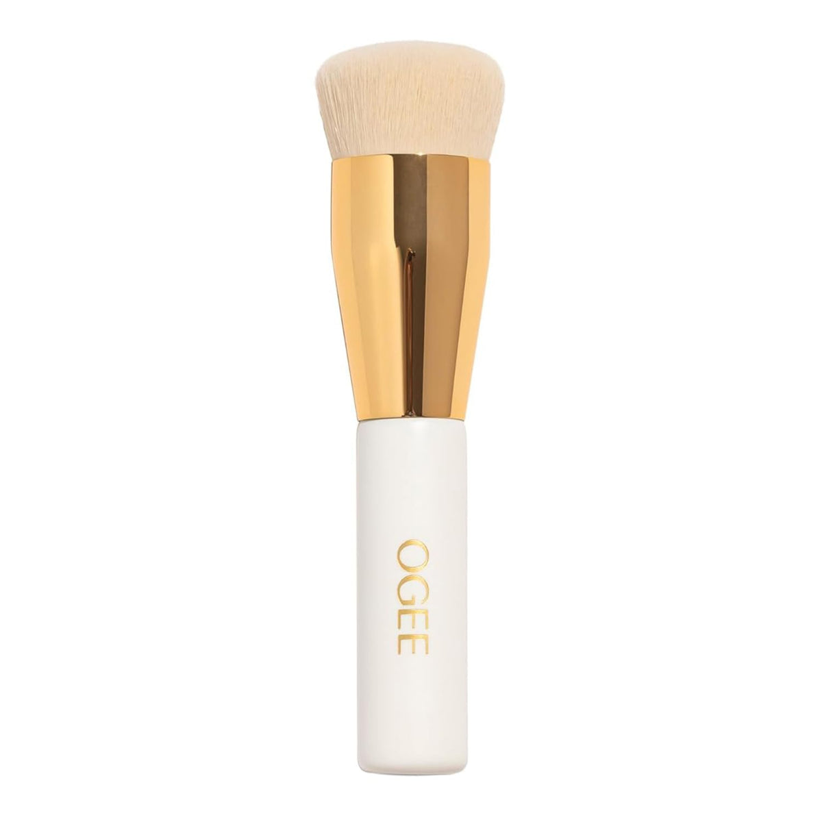 Ogee foundation brush front view showing shape and precise blending benefit