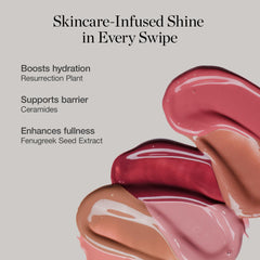 Ogee hand swatch of Desert Rose Shimmer showing tint and luminous finish