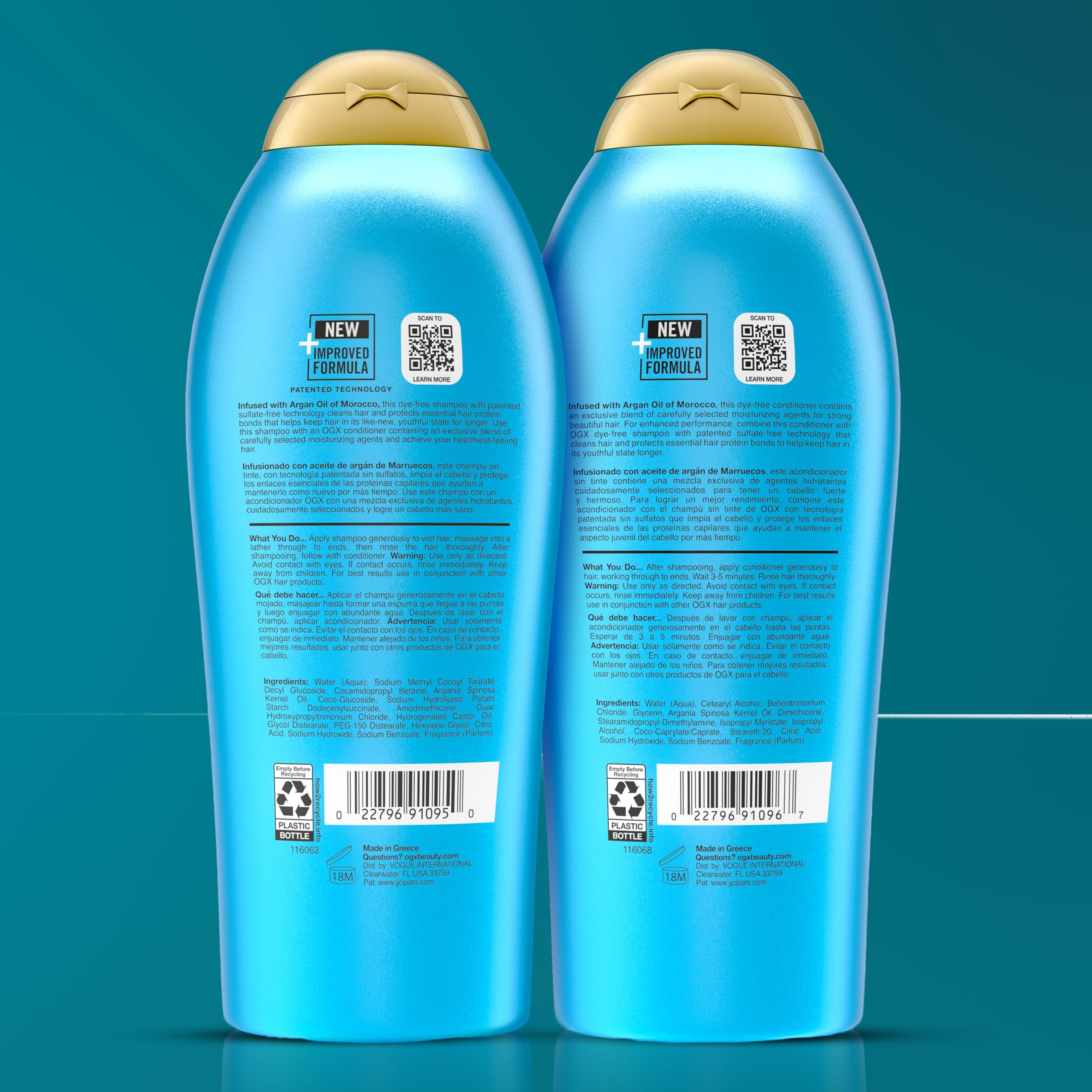 OGX on model with curly hair showing enhanced curl definition and softness