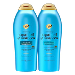OGX front packaging showing bottles and brand, highlights repair benefits