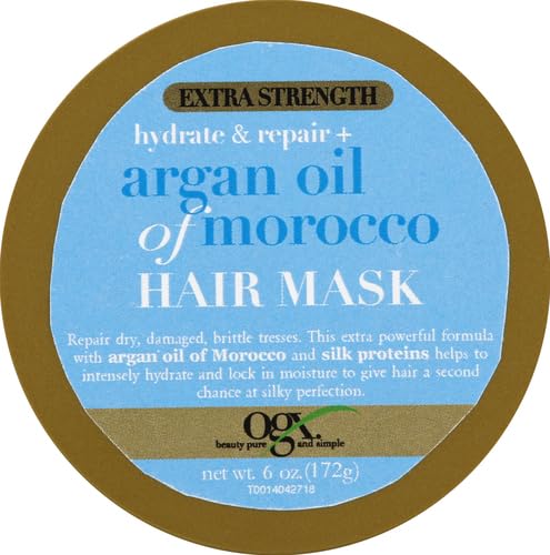 OGX open jar revealing creamy mask texture for deep hydration