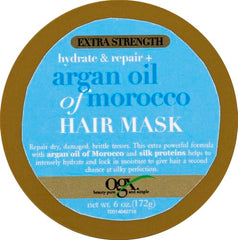 OGX open jar revealing creamy mask texture for deep hydration