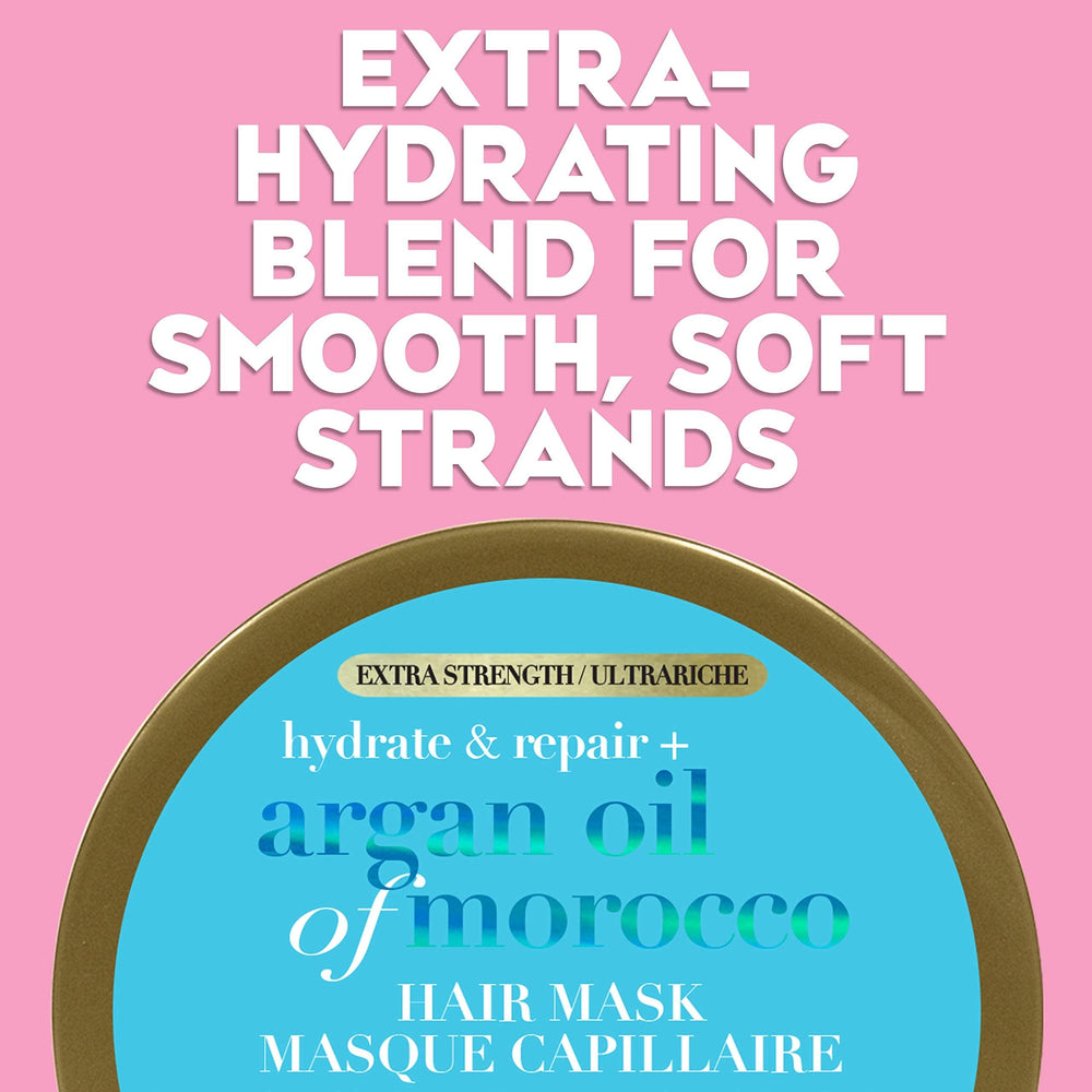 OGX jar in hand to show size and easy-at-home treatment benefit
