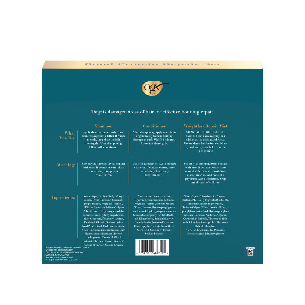 OGX conditioner front packaging showing smoothing and lightweight care