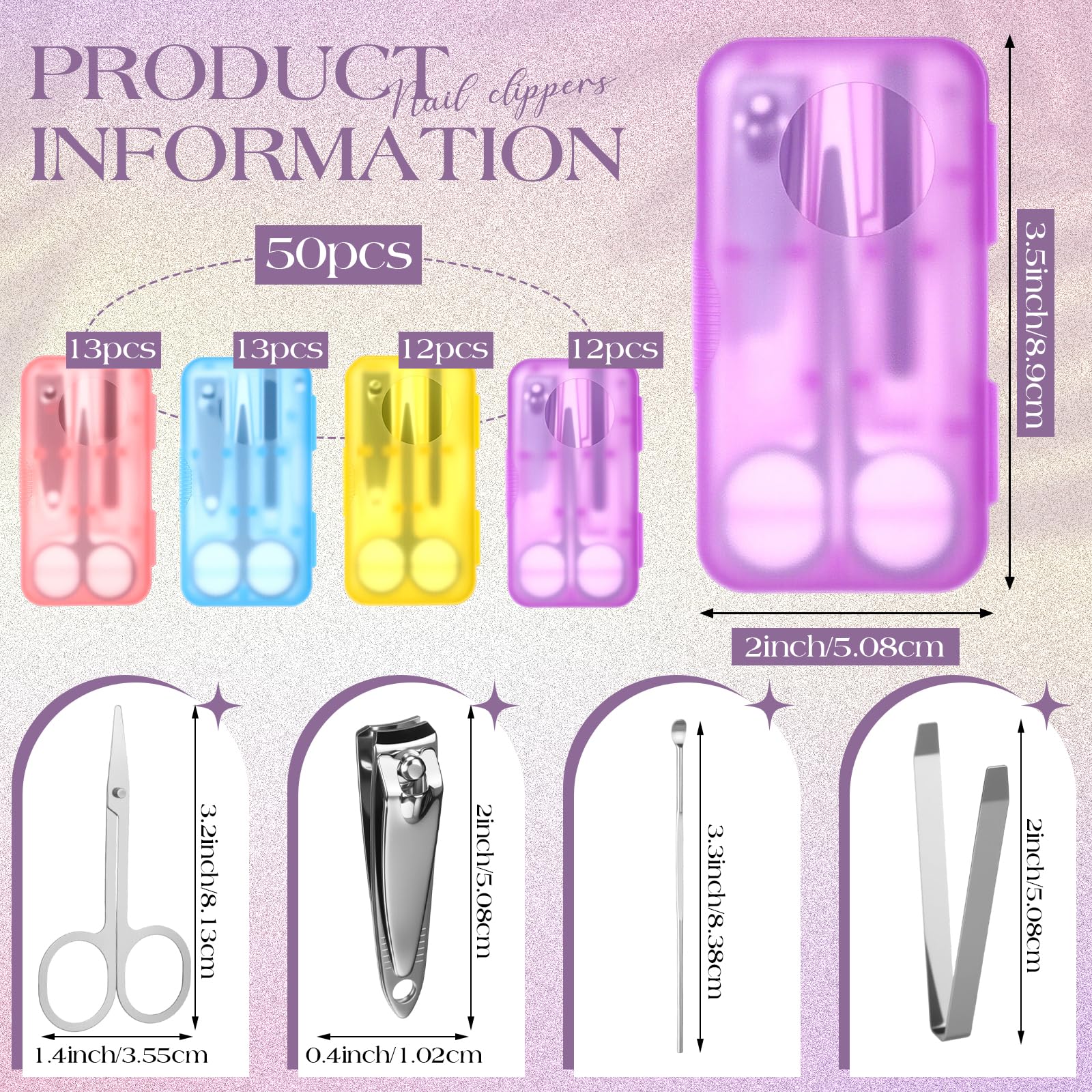 Oh Klyzo tools layout with clipped scissors, clipper, tweezers and ear pick for quick grooming