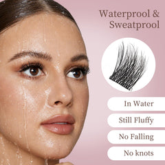O'HELEN invisible clear band detail blending seamlessly with lashes