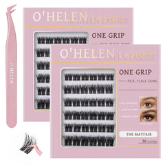 O'HELEN front packaging showing compact 72-cluster travel kit and benefits