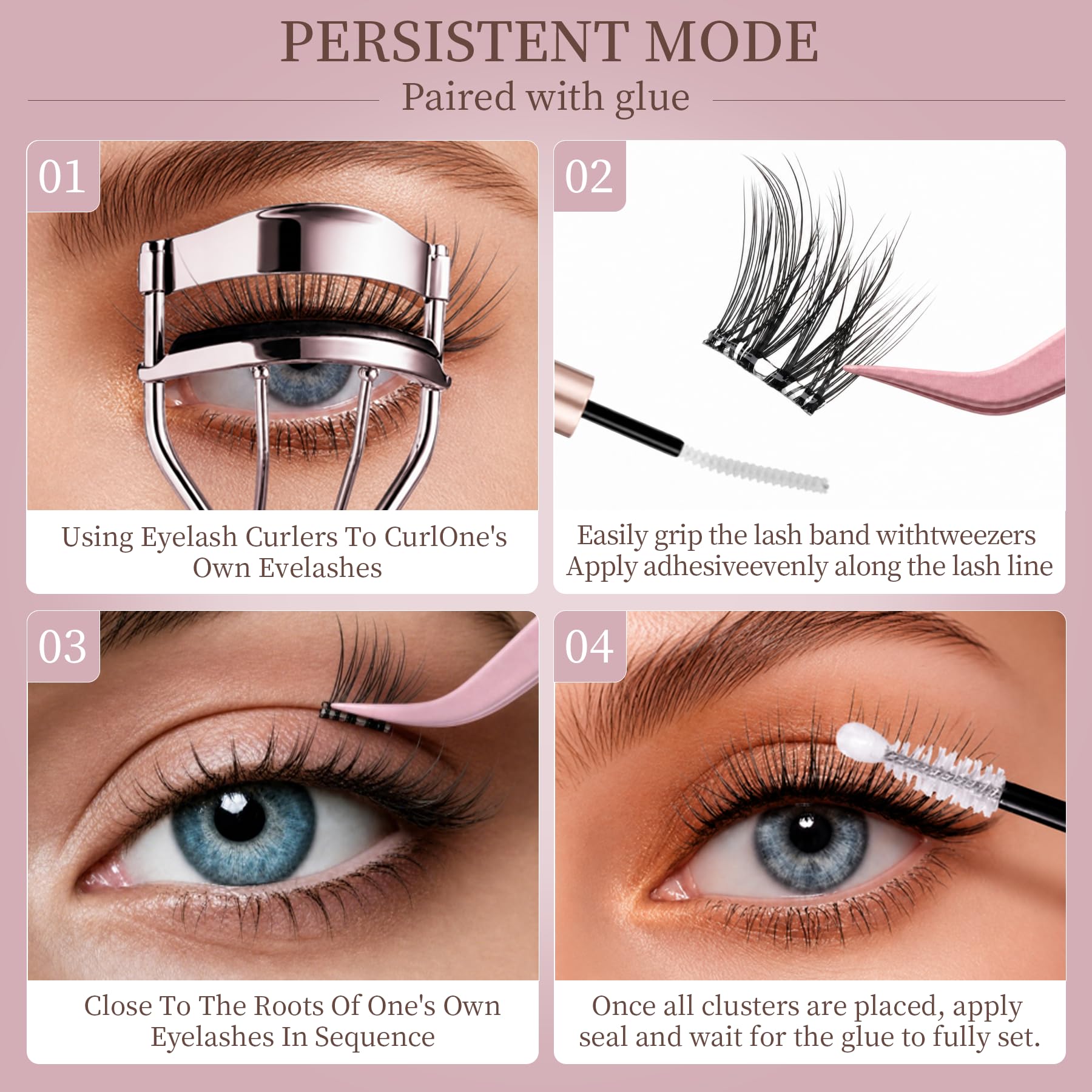 O'HELEN assorted 8 10 12 14mm clusters showing styling length options