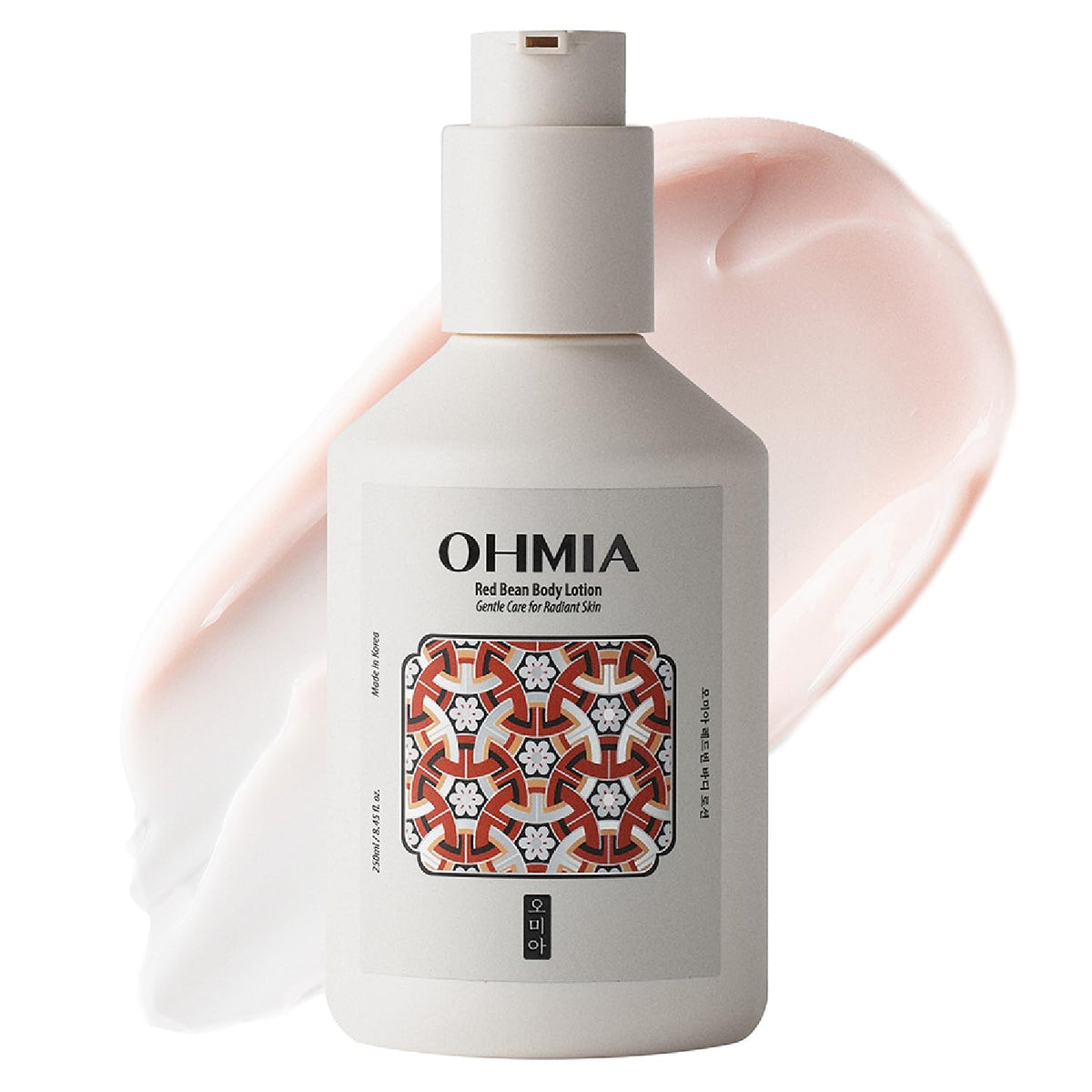 OHMIA bottle front packaging showing product name and benefit