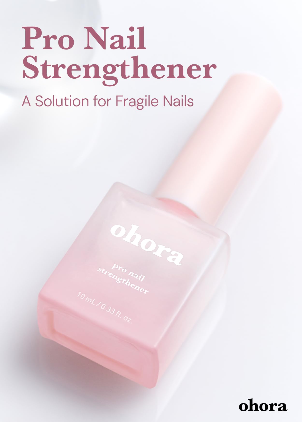 ohora closeup of gel strip texture smoothing nail surface