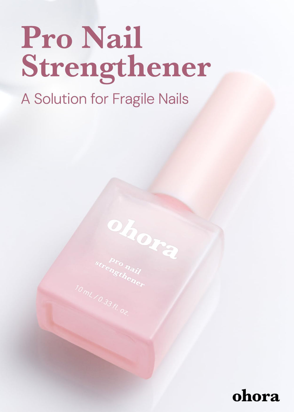 ohora closeup of gel strip texture smoothing nail surface