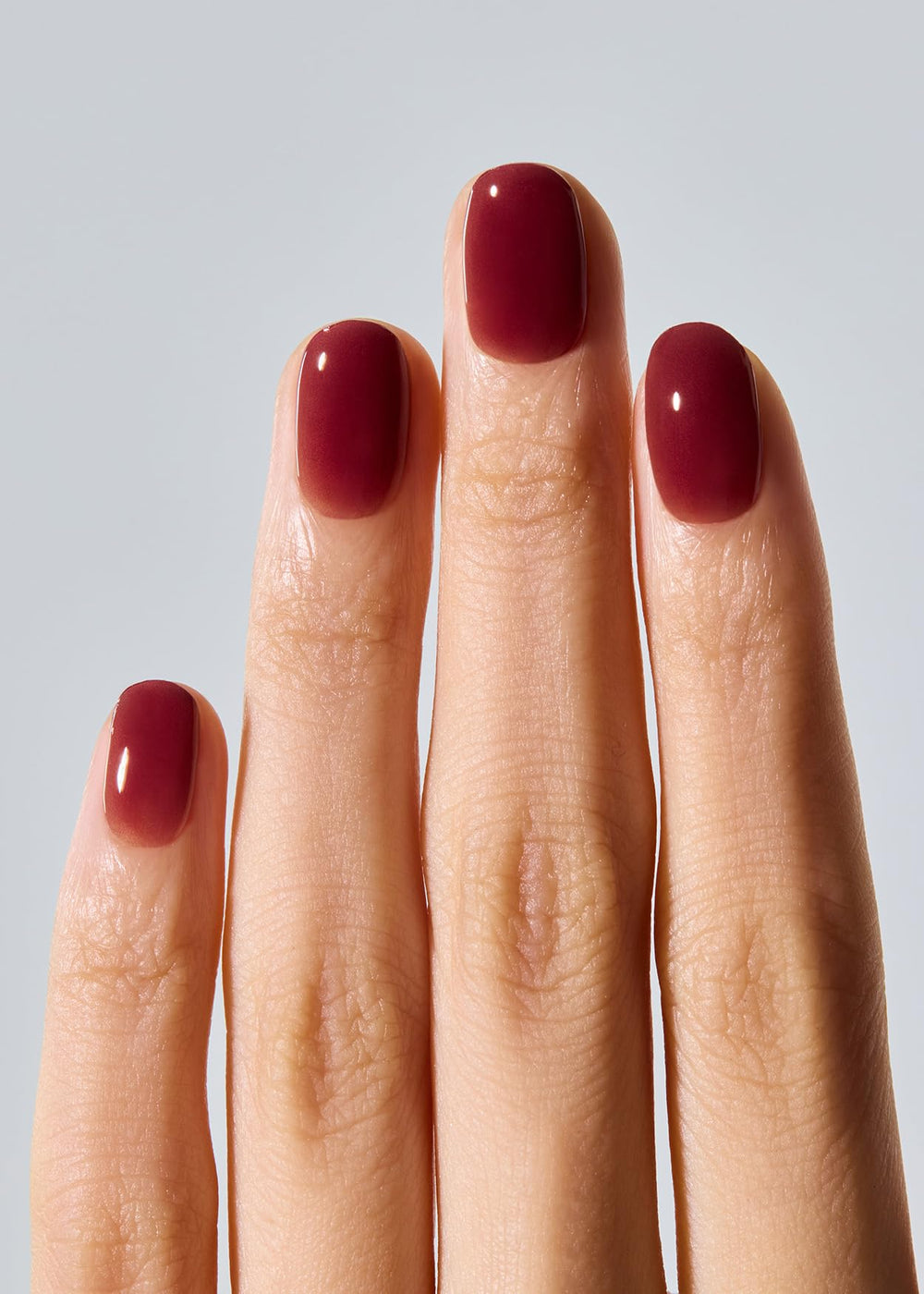 ohora close-up texture of semi cured gel strip showing smooth finish and vibrant color