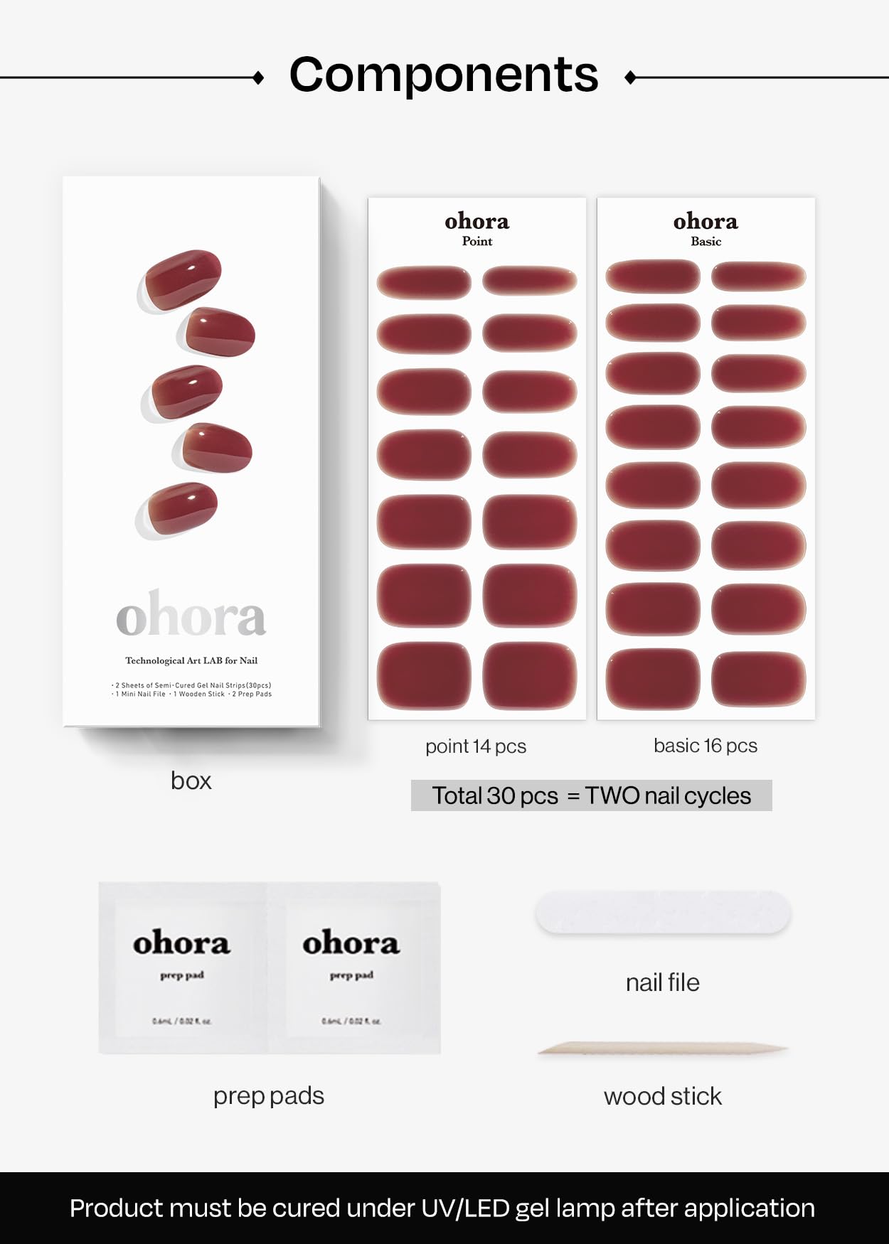 ohora curing under lamp showing glossy finish and strengthened adhesion benefits
