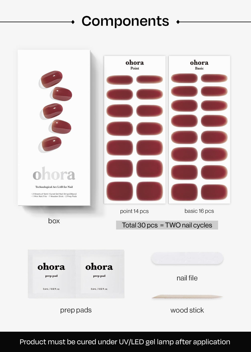 ohora curing under lamp showing glossy finish and strengthened adhesion benefits