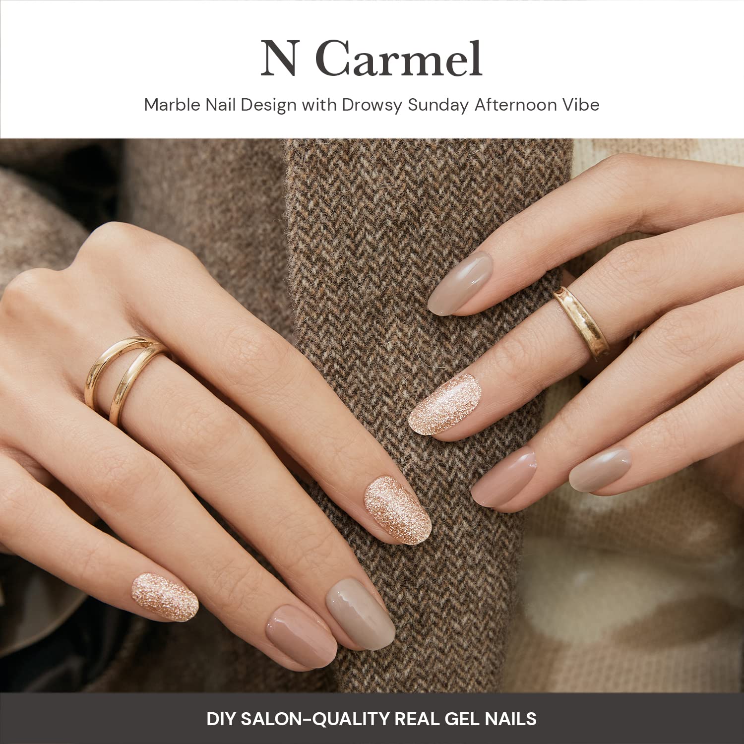 ohora laid-out nail strips displaying size variety and design options