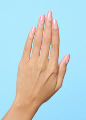 ohora close-up of pink ombré gel strip texture highlighting smooth gradient finish