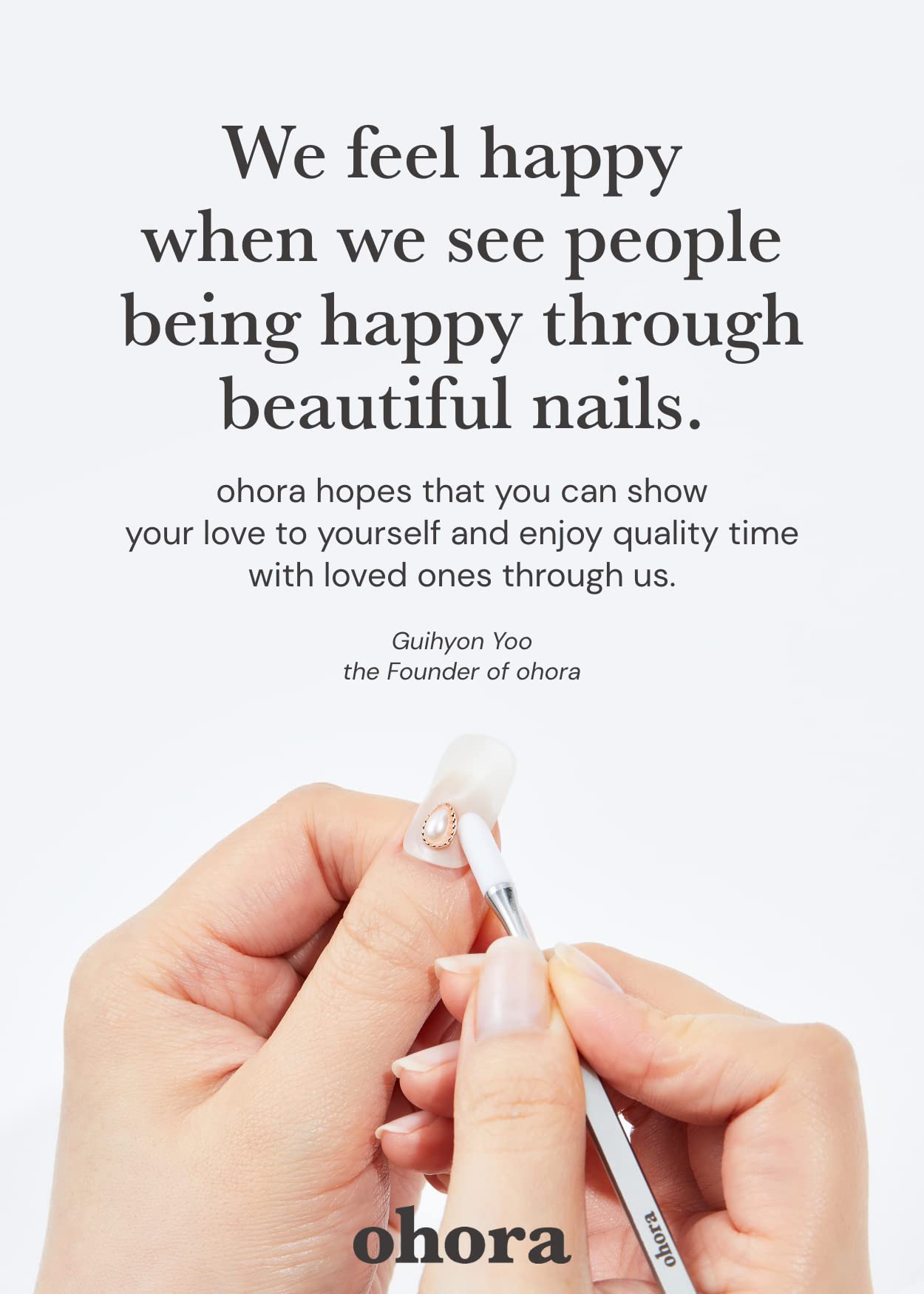 ohora N Olivia lifestyle St Patrick's setting showing festive green nails for celebrations