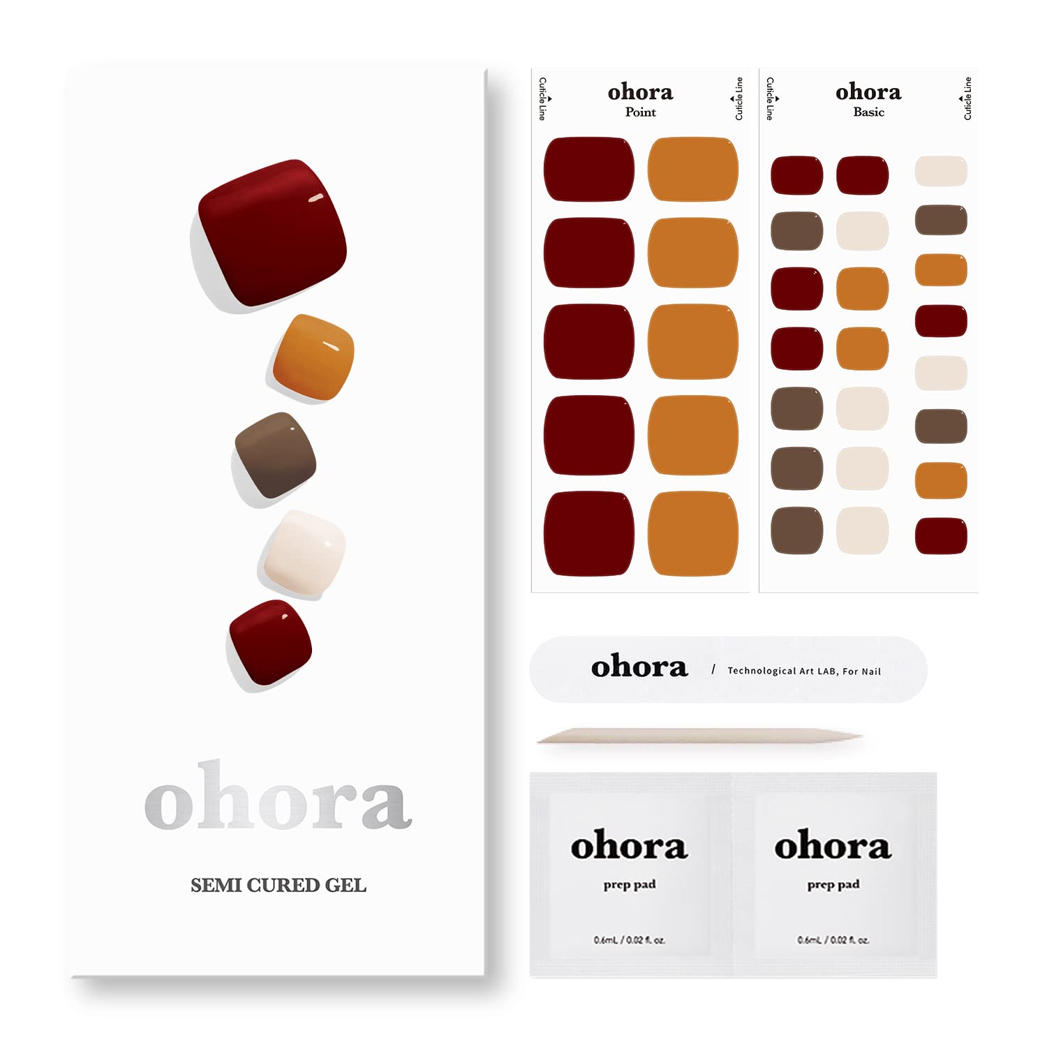 ohora P Maple front packaging showing complete pedi kit and benefits