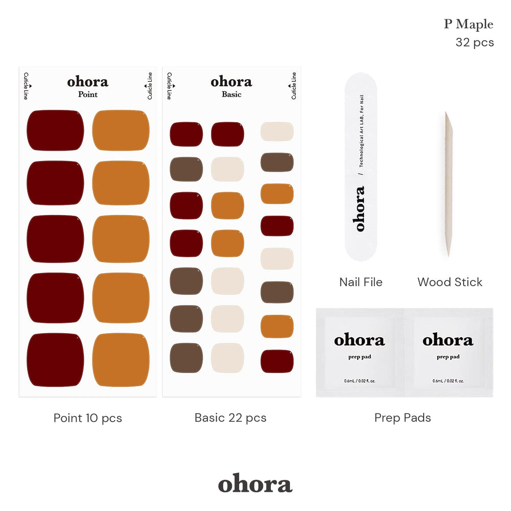ohora P Maple semi-cured gel texture close-up demonstrating pliable application
