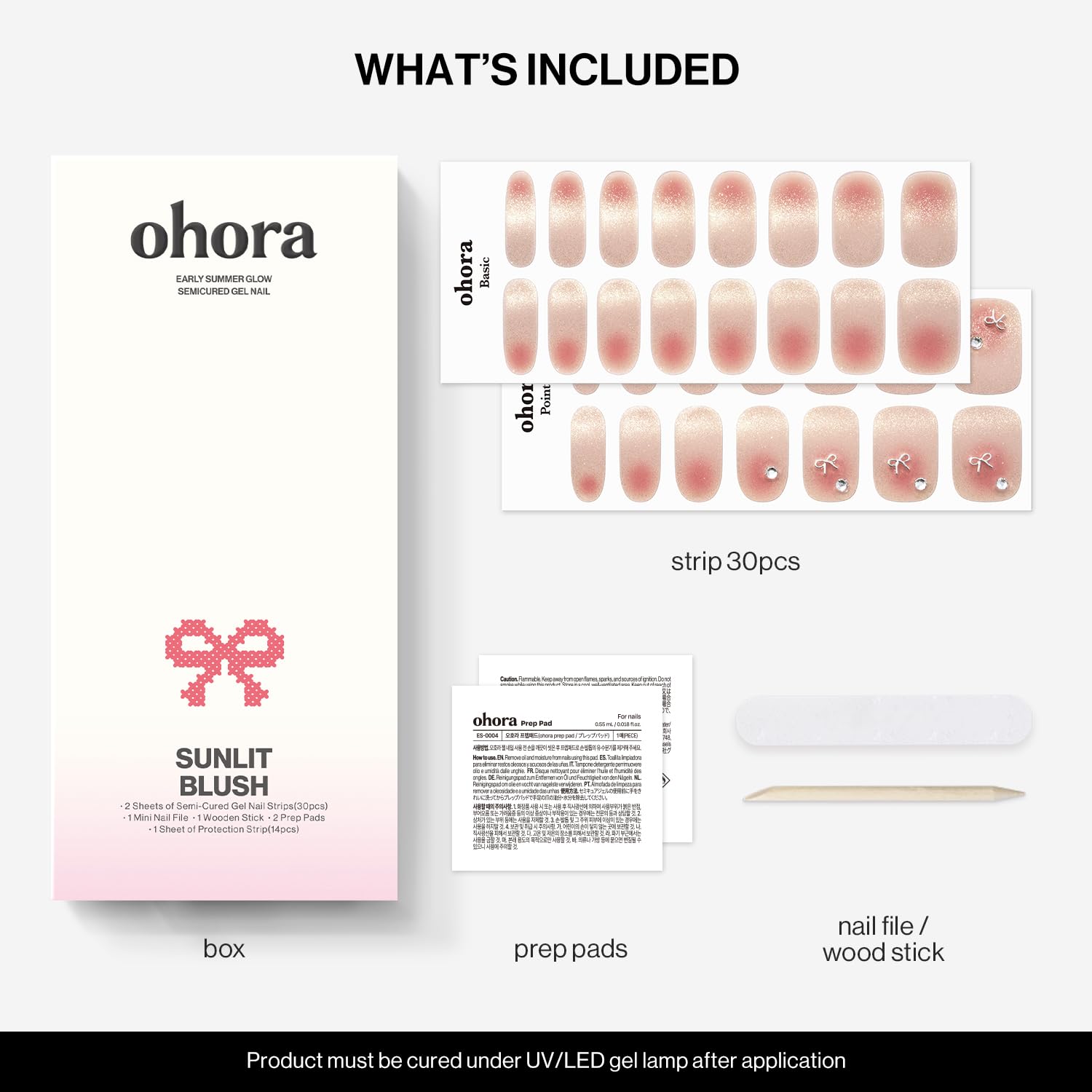 ohora flatlay of kit contents shows everything included benefit ready-to-use set