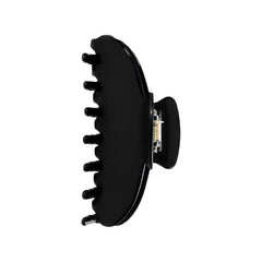 OideGuiing front view of black claw clip showing sleek finish and strong hold