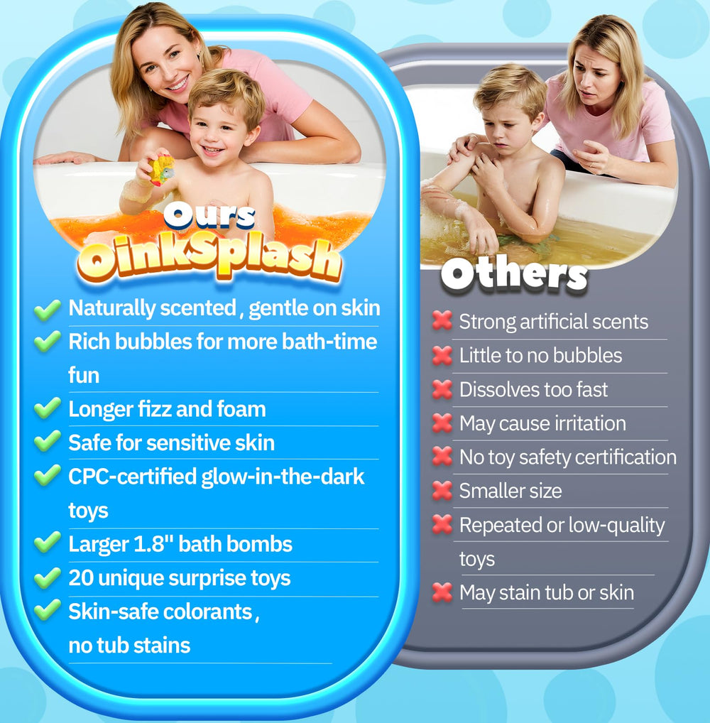 OinkSplash lineup of five scents labeled jasmine cotton candy strawberry peach papaya