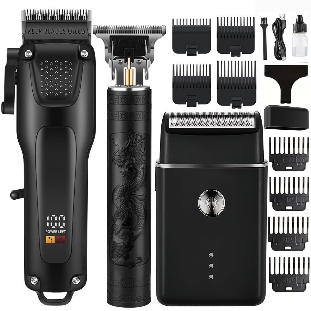 OIYO clipper front view showing controls and ergonomic grip for steady cuts