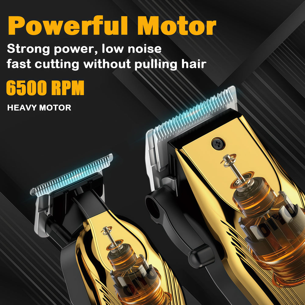 OIYO guide combs neatly arranged to show length options for versatile styling