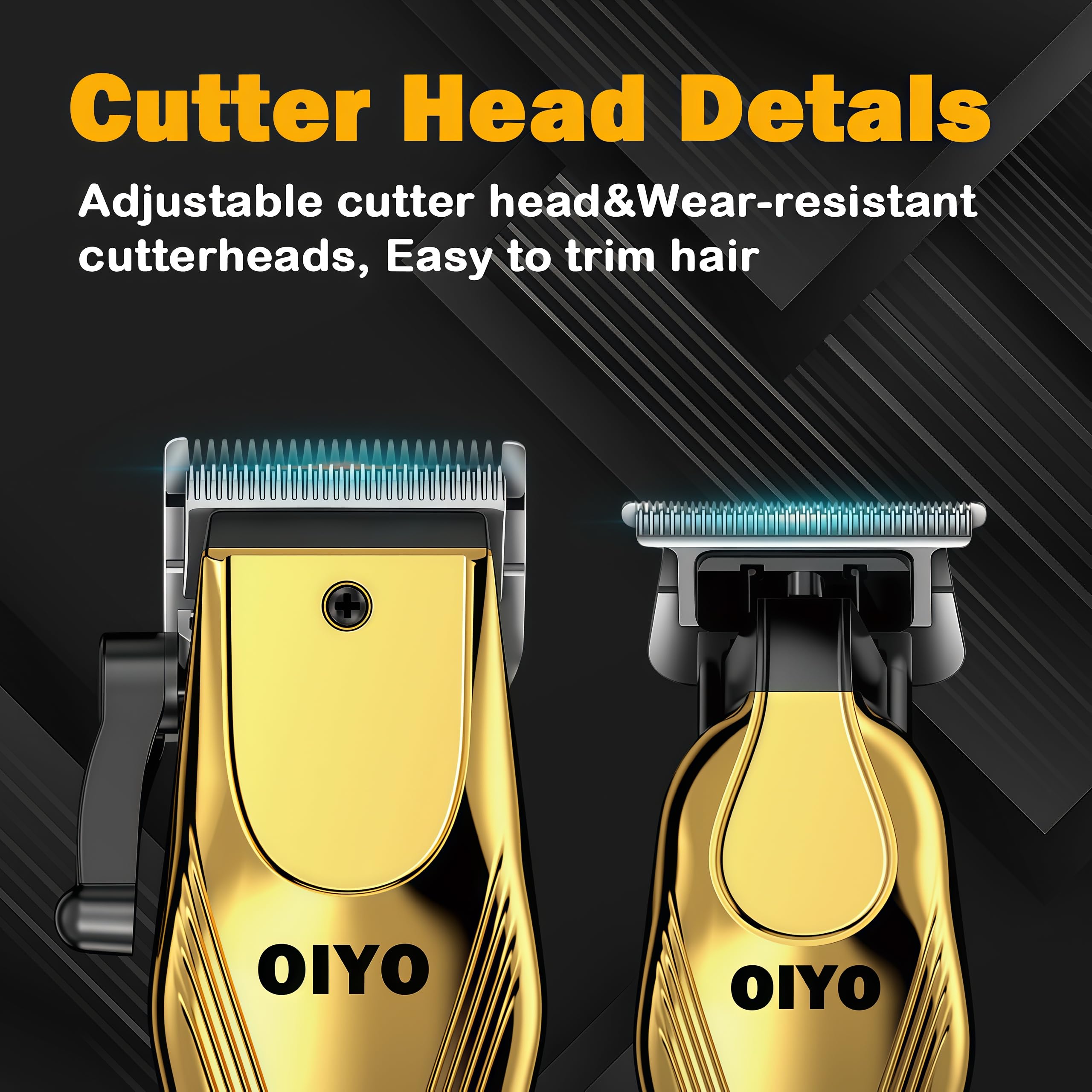 OIYO titanium blade close-up highlighting sharpness and smooth cutting