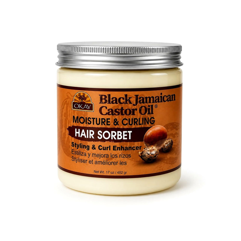 OKAY jar front label showing product name and benefits for clear identification
