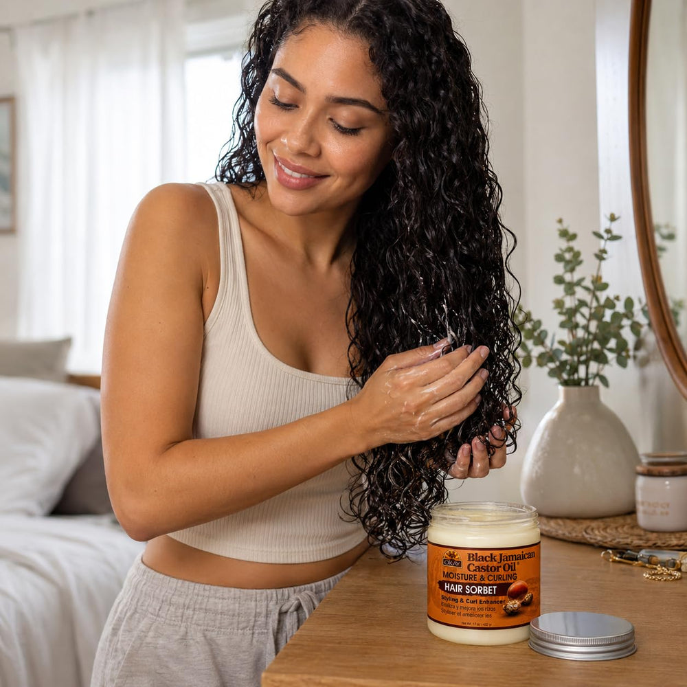 OKAY 17 oz jar next to everyday objects to show true size and value