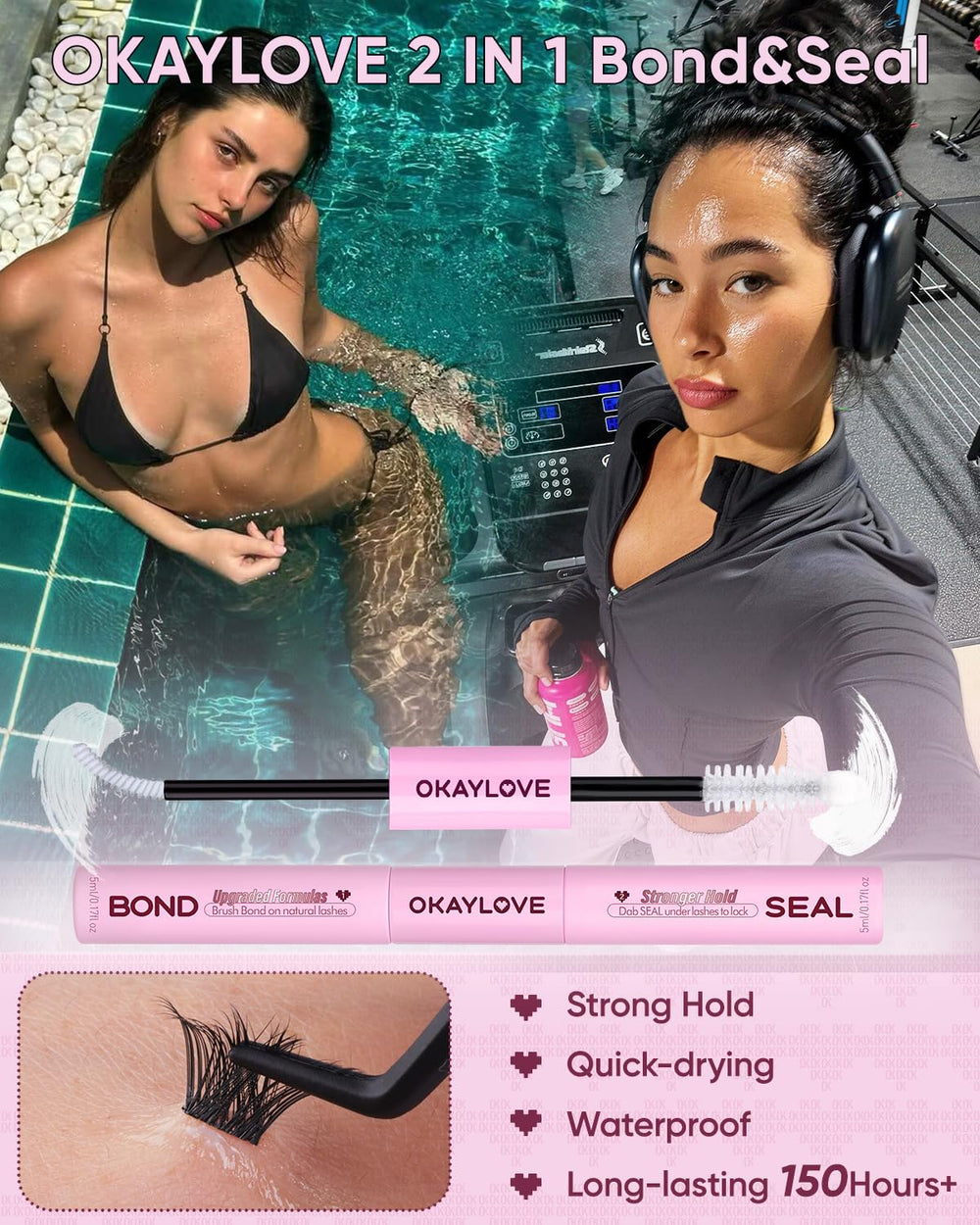 OKAYLOVE applying a cluster with curved tweezers for precise placement