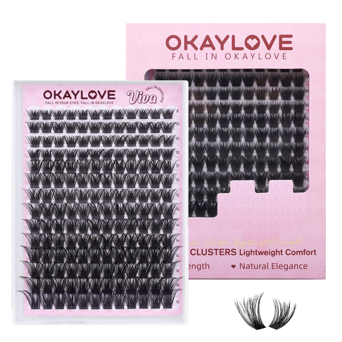 OKAYLOVE VIVA front packaging showing 168pcs and kit benefits