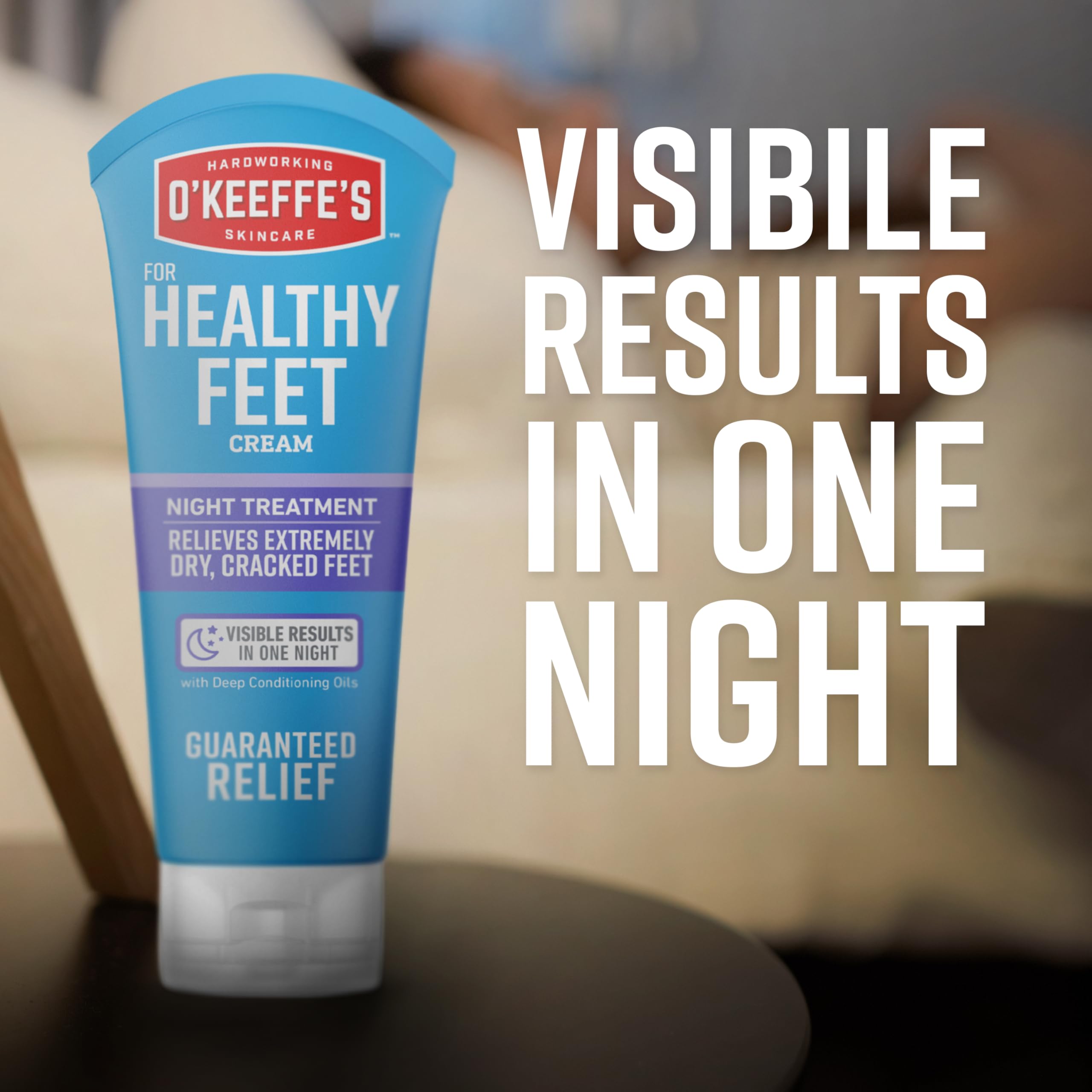 O'Keeffe's cap and dispense detail for easy targeted application