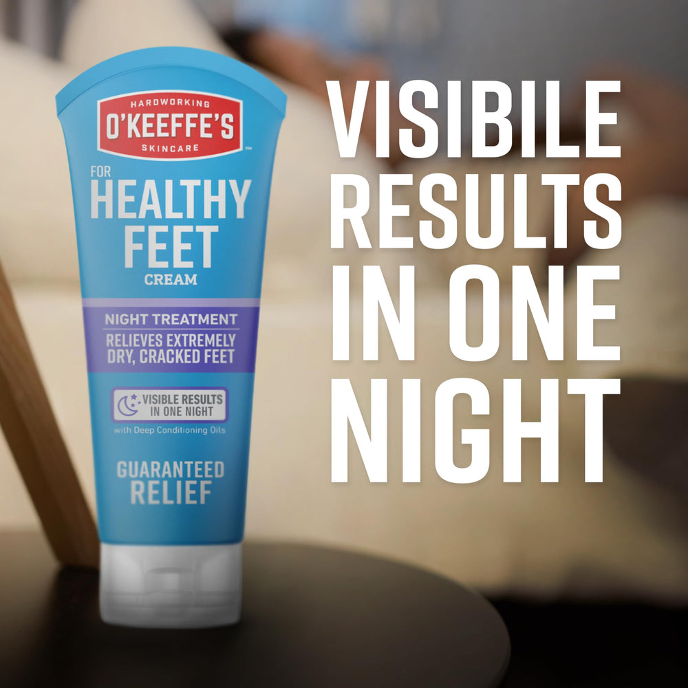 O'Keeffe's cap and dispense detail for easy targeted application