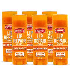 O'Keeffe's unscented stick front view showing compact balm and brand