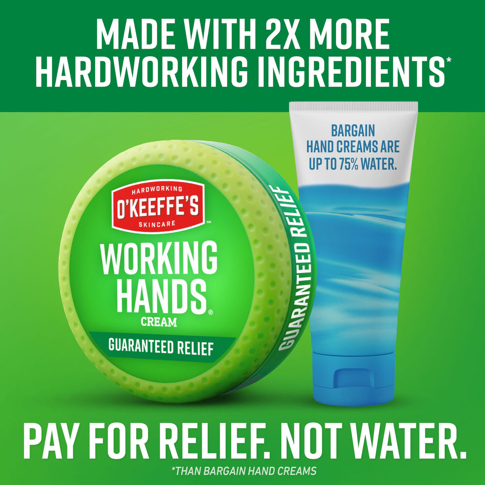 O'Keeffe's two-pack packaging highlighting convenient spare tube