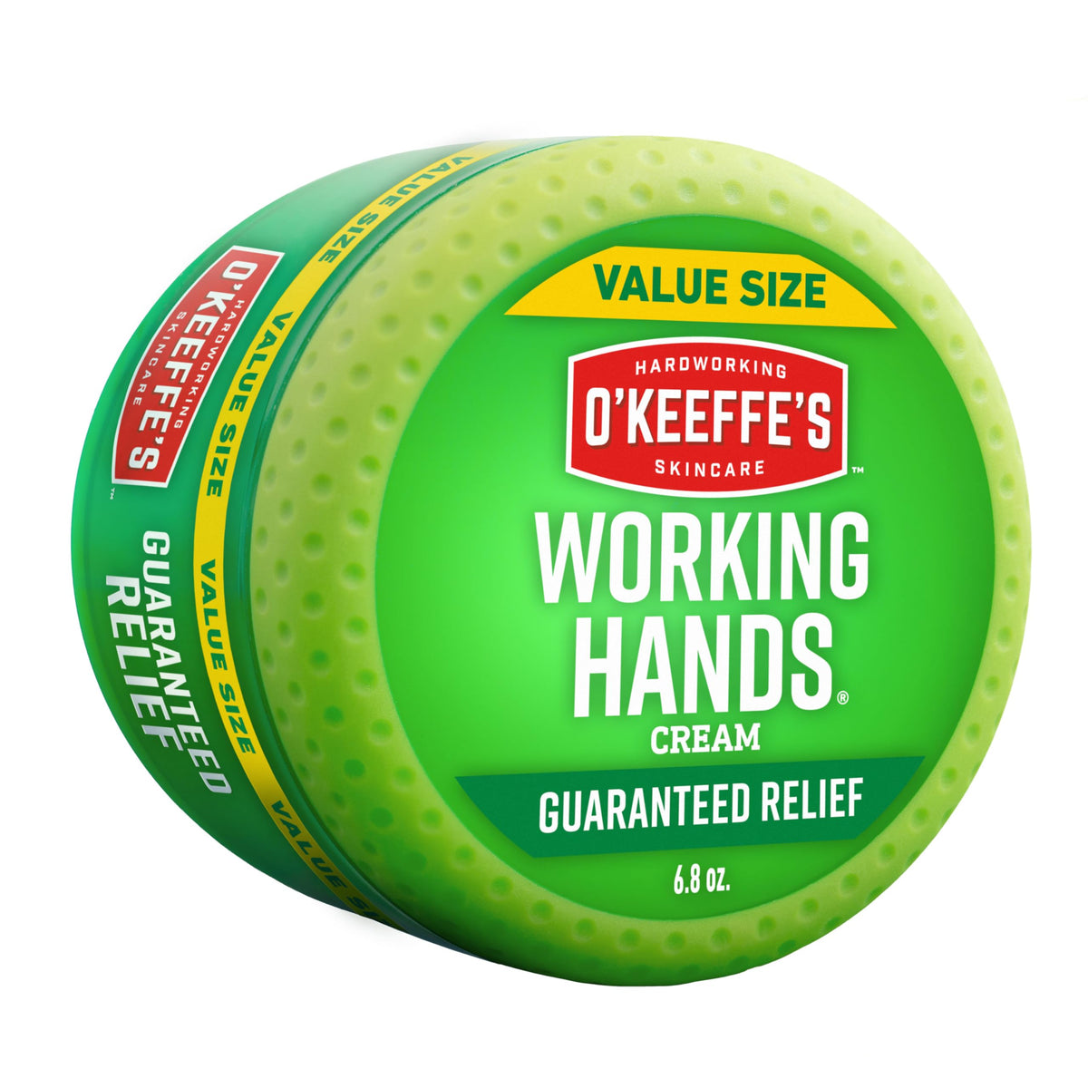 O'Keeffe's jar front view showing product and brand benefits